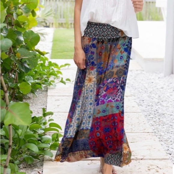 Natural Life Multicolor Patchwork Maxi Skirt - Picture 10 of 11